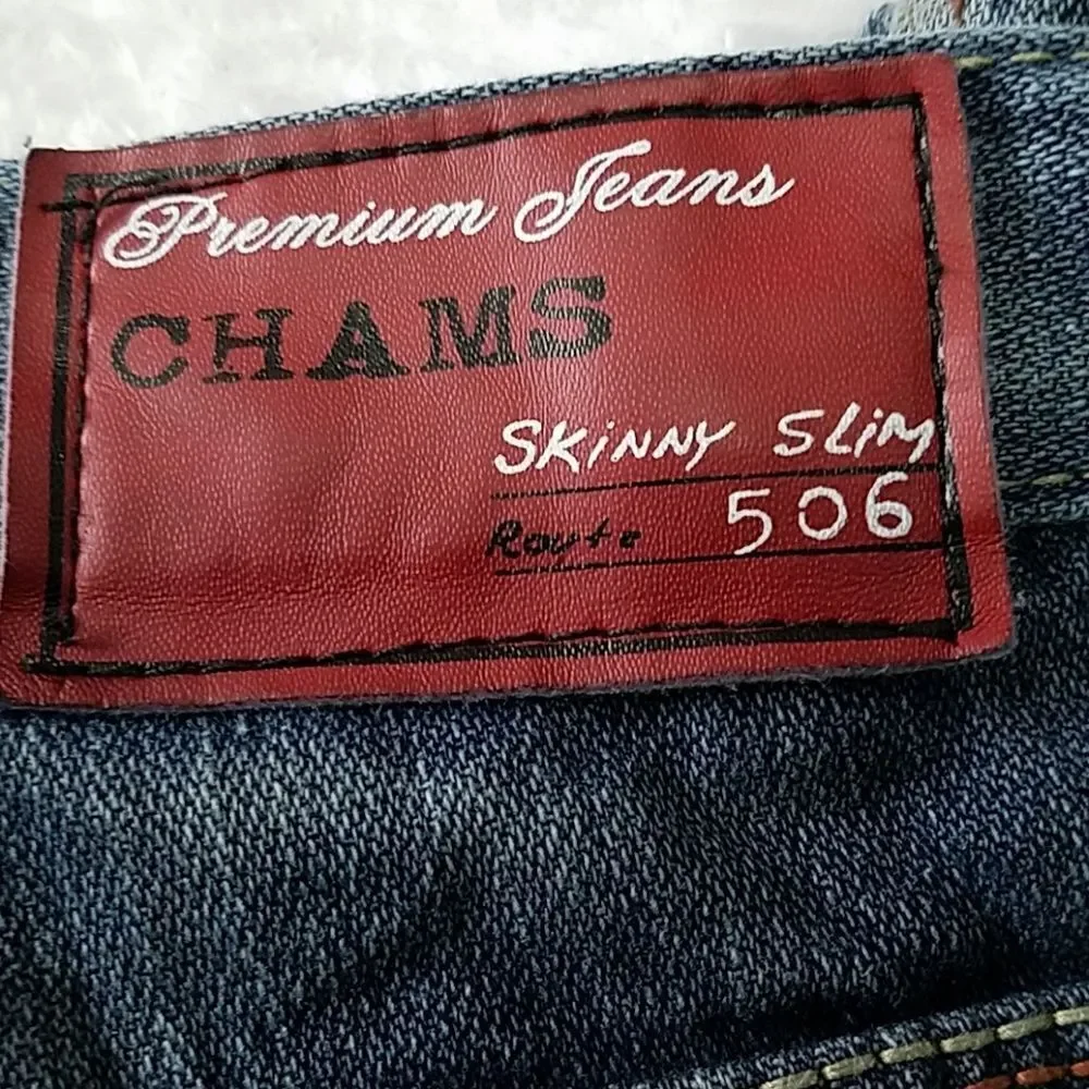 Chams Premium Boys Skinny Slim 506 Blue Jeans (14)